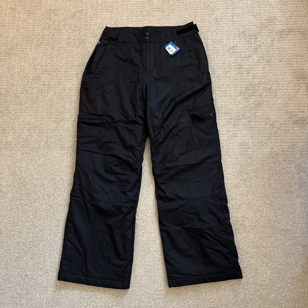 Columbia Snow Gun Pants Men Sz M Ski Snowboard Omni-Shield Waterproof Black